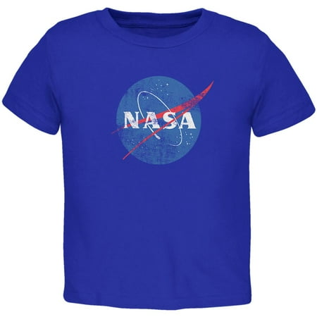 

NASA Distressed Logo Toddler T Shirt Royal 3T