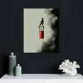 thumbnail image 4 of Nawypu Scuba Diver Wall Sticker - Fire Extinguisher Deep Dive Silhouette Vinyl Gift Decal - Down Diving Happy Diver Art Creative for Office Mural, 4 of 4