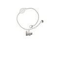 thumbnail image 2 of Delight Jewelry Silvertone Small Megaphone - Silvertone Leaf Delicate Bracelet, 6.25+1.75", 2 of 4