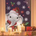 thumbnail image 3 of Pegatinas de ventana de doble cara de animales, decoraciones navideñas para interiores, decoración navideña para el hogar, 3 of 4