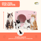 thumbnail image 3 of Casa para Gato con Rascador MASCOAMIGO Interior / Exterior Térmica, Lavable Fácil de Armar Color Rosa, 3 of 8