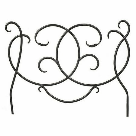 - Achla DFS-02 Scroll Decorative Garden Edging and Fencing - Black Powdercoat