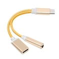 thumbnail image 2 of EGNMCR 2-in-1 Adapter,Type-C To Type-C + 3.5mm Charging Audio Adapter, 2-in-1 Adapter Adapter Cable, 2 of 2