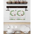 thumbnail image 3 of Spring Botanical Kitchen Dish Towels for Drying Dishes Set of 3, Garden Birds Floral Leaves Gray Woodn Waffle Weave Microfiber Hand Tea Bathroom Towels Quick Dry & Absorbent Towel 15.7x23.6, 3 of 7