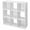 White, variant on 6 Cube Storage Shelf Organizer, Wooden Bookshelf System Display Cube Shelves Compartments, Customizable With Removable Back Panels