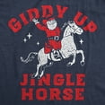 thumbnail image 2 of Womens Funny T Shirts Giddy Up Jingle Horse Sarcastic Christmas Song Graphic Tee for Ladies Womens Graphic Tees, 2 of 9
