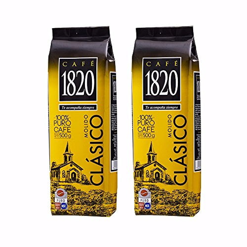 Cafe 1820 Ground Costa Rican Gourmet Coffee 17.5oz (Pack