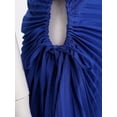 thumbnail image 6 of CHICTRY Womens One Shoulder Long Formal Dress Sleeveless Ruched Evening Ball Gown Cocktail Party Dress Blue XXL, 6 of 7