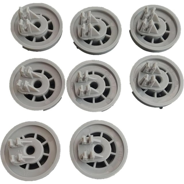 DD66-00023A(Lot de 8) Roues de Lave-Vaisselle Support Panier à Roulettes Accessoires Support Inférieur de Lave-Vaisselle Roues de Remplacement pour Samsung Lave-Vaisselle Modèle DW80R5061/DW80R5060 Series