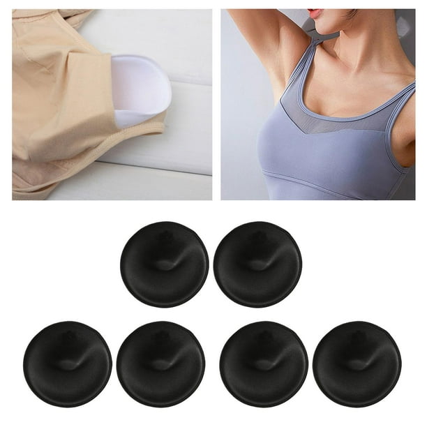 3 Pairs Bra Pads Inserts Push up Removable Sew Cups Enhancers Inserts for  Top Swimsuit Sports Bra Black 