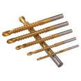 thumbnail image 3 of 6 Pack Titanium Coated HSS Twist Bits, 3-8mm Serrated Side Cut Bits Woodworking Tools for 2Xk13855, 3 of 7