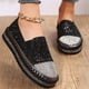 thumbnail image 2 of Amzcrzy Zapatos de mujer,Zapatos de mujer,Zapatillas de mujer, Zapatos de suela plana con diamantes de imitación para mujer, zapatos casuales de un solo pie. Sandalias Mujer Zapatillas De Casa, 2 of 9