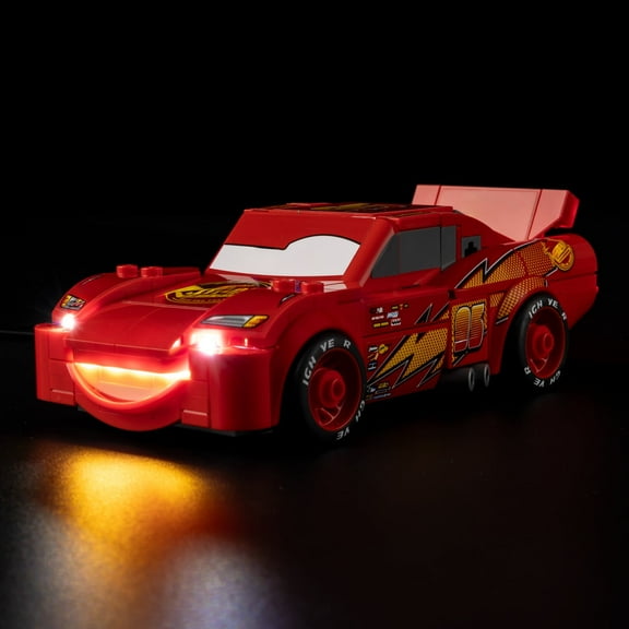 QC Ltbrick Led Light Kit Lighting Set Compatible With The Lego Speed Champions Lightning McQueen Toy Pixar Cars 77255 Building Toy for Kids Building Blocks Without Lego Set