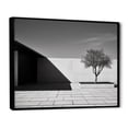 thumbnail image 2 of Designart "Black & White Scandinavian Scenery" Modern Scandinavian Floater Framed Canvas Art Print, 2 of 5