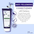 thumbnail image 3 of Klorane Plant-Based Purple Conditioner with Centaury - Brightens Blonde, Gray or White Hair - Neutralizes Unwanted Yellow and Copper Tones, 6.7 fl oz, 3 of 8
