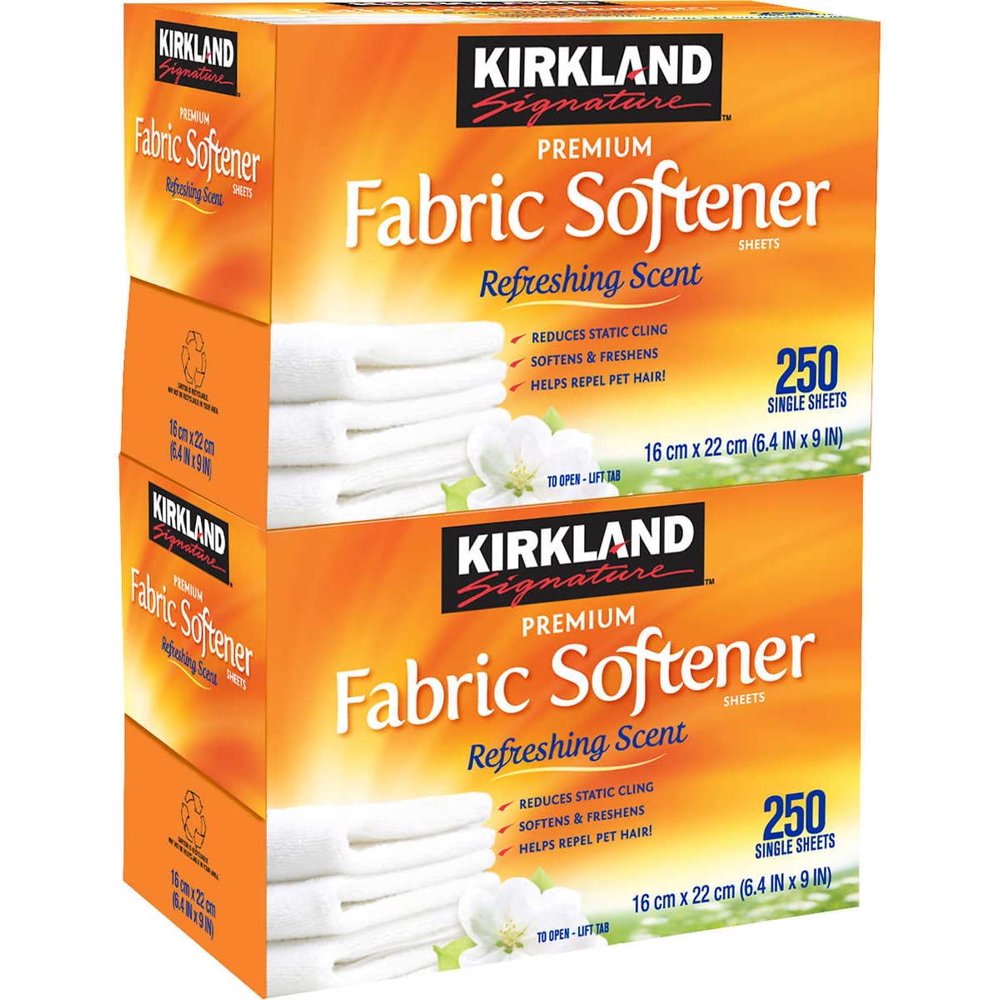 K S Fabric Softener Sheets 250 count 2 pack Walmart Walmart
