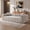 Camel + Boucle + 4 Seat, variant on Marshmallow Cloud Compressed Sofa, 102.7" Oversized with Two Cushions, Modern Soft Boucle Sofa for Living Room, Apartment