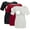 Black/Red/Gray stripe, variant on Women's Maternity Short Sleeve Breastfeeding Nurding Tops T-Shirts 3-Pack