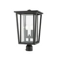 thumbnail image 5 of 2 Light Outdoor Post Mount Lantern In Craftsman Style 14.25 Inches Wide By 101.5 Inches High Z-Lite 571Phbr-Orb, 5 of 5