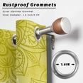 thumbnail image 2 of Outdoor Curtains for Patio Waterproof, Boho Flowers Outdoor Privacy Panels Grommet, Yellow Floral Vintage Bohemian Watercolor Blackout Outside Curtains for Porch/Cabana 54"x108", 2 Panels, 2 of 8