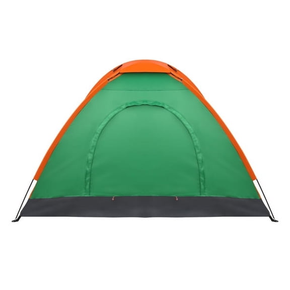 2-Person Waterproof Camping Dome Tent for Outdoor Hiking Survival Orange & Green 78 x 59 x 43"