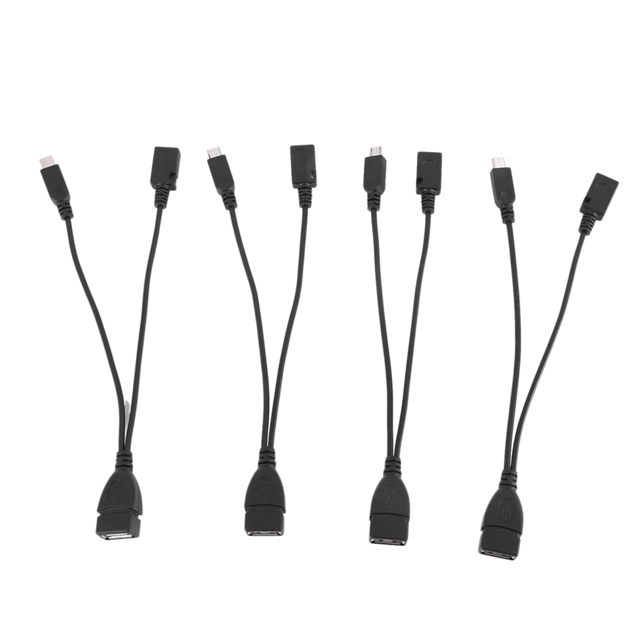 40-Pack Mini OTG Cable Adapter,2-In-1 Powered -USB to USB Adapter(OTG Cable + Power Cable) for Streaming Sticks Etc