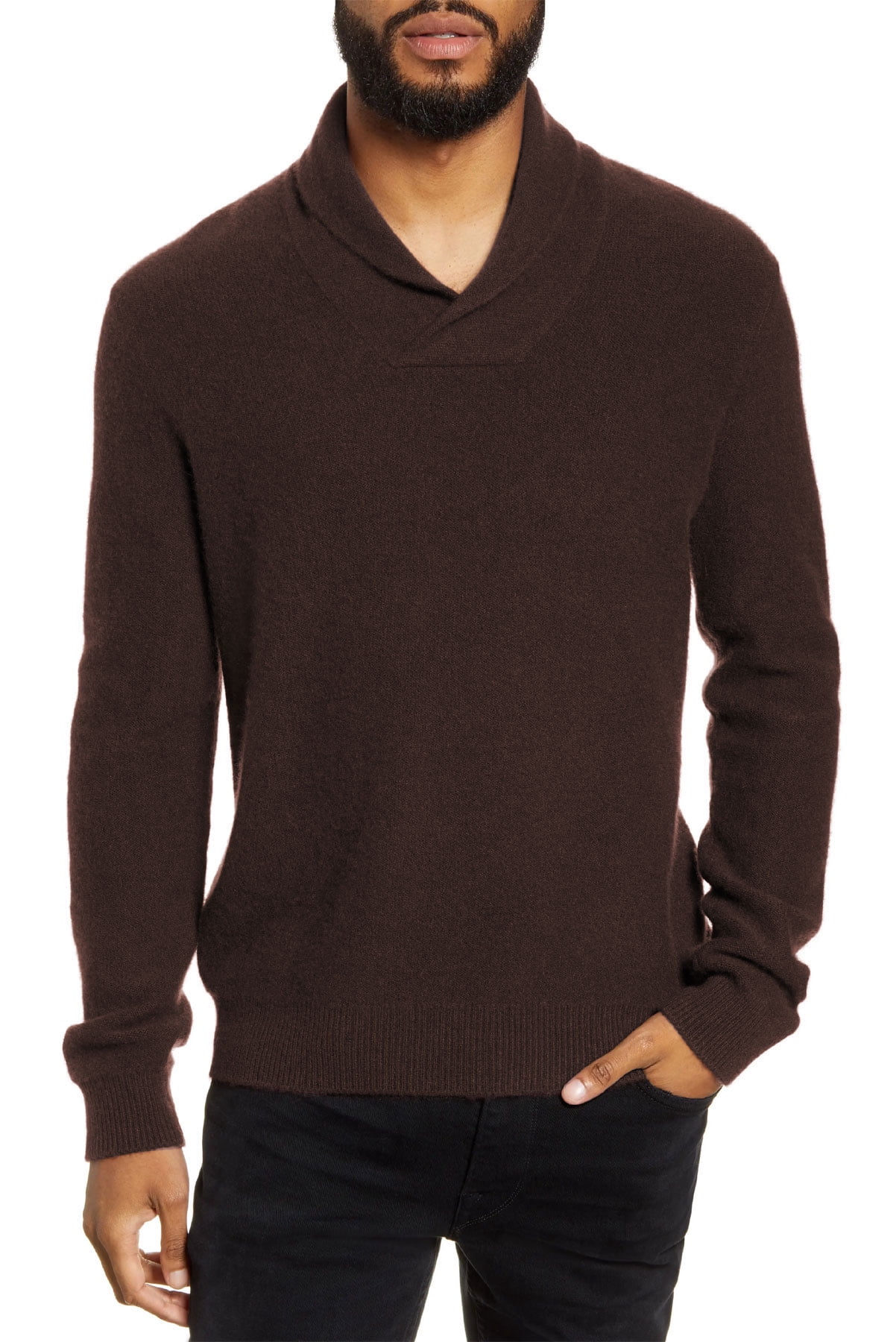 Shawl Collar Cashmere Sweater 