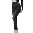 thumbnail image 2 of Sweat Pants New Women's High Waisted Skinny Stretchy Denim Pants Curvy Jeggings Butt Lifting Jeans Work Pants for Women Black S New, 2 of 8