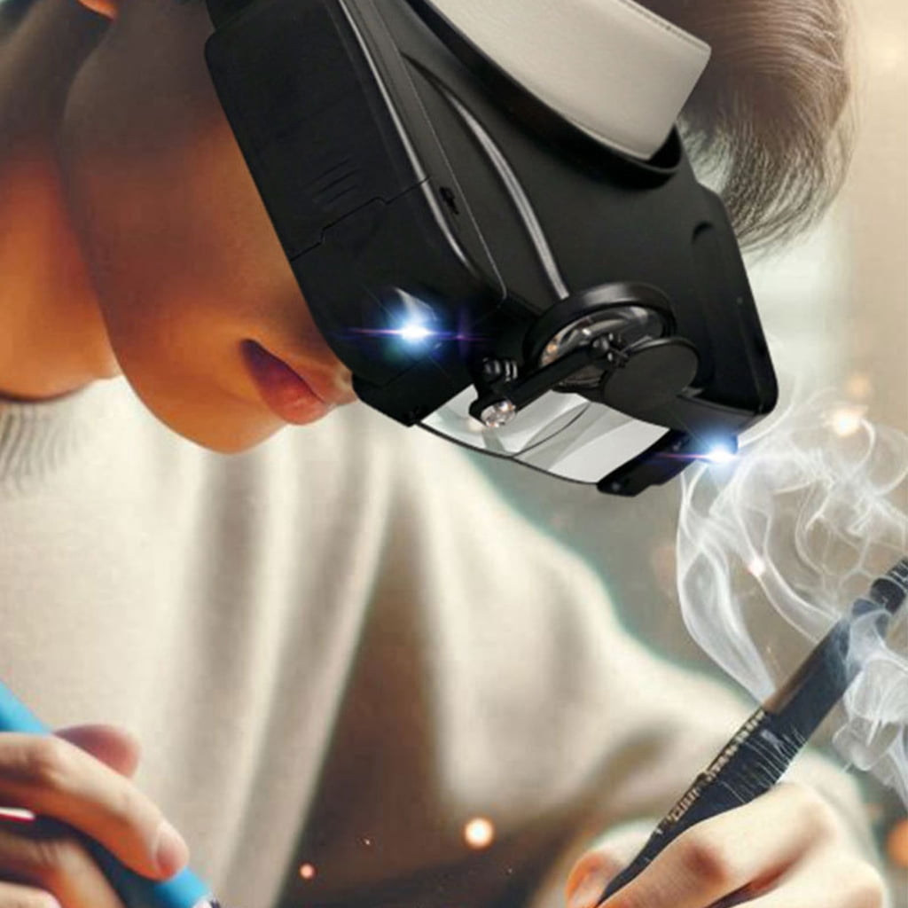 JZROCKER Functional Head Worn Magnifier with Changeable Lense for Detail Oriented Activity and Long Time Wear