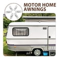 thumbnail image 3 of KAKOWELY awning eyelets caravan 6pcs RV Bottom Mounting Bracket Stainless Steel Awning Bottom Bracket Replacement Awning Support Bracket Robust Awning Bottom Bracket for Awnings, 3 of 5
