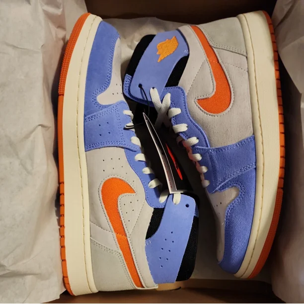 Ni - ke Size 9.5 - Air Jordan 1 Zoom Comfort 2 High Royal Pulse Alpha Orange