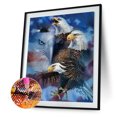 thumbnail image 2 of Kit de dibujo de taladro redondo completo DIY 5D águila hecha a mano juego de ilustraciones de pintura de diamante Tmvgtek decoración de arte en el hogar, 2 of 9