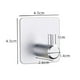 thumbnail image 5 of Ganchos para colgar toallas de cocina sin perforaciones, soporte para baño montado en la pared (plata), 5 of 5