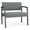 Adler Graphite, variant on Lesro Lenox Steel Fabric Bariatric Waiting Room Guest Chair in Charcoal/Open House Asteroid Gray
