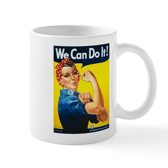 CafePress - Rosie The Riveter We Can Do It! Mugs - 11 oz Ceramic Mug - Novelty Coffee Tea Cup