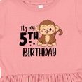 thumbnail image 4 of Inktastic Monkey Its My 5th Birthday Girls Toddler Dress, 4 of 5
