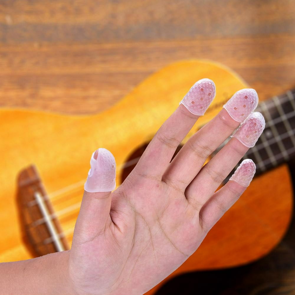 YLSHRF Guitar Fingertip Protector,Silica Gel Fingertip Protectors