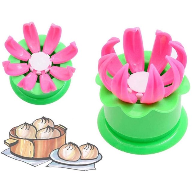 2 moldes creativos hechos a mano para bola de masa, molde para hacer Baozi, juego de herramientas de cocina para hacer pasteles Baozi oso de fresa Electrónica