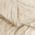thumbnail image 6 of Mocaletto Reversible Quilts Set King Size, 3 Piece Beige Quilt with Pillow Shams, Point Pattern Microfiber Bedspread, Lightweight Soft All Season Coverlet for Bedroom,Hotel &Gift, 6 of 8