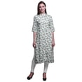 thumbnail image 1 of Bimba Robe Tunique Droite Imprimée à Boutons pour Femmes Kurti Très Grande, 1 of 6