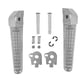 thumbnail image 4 of 2 estriberas traseras para pasajero de motocicleta para Honda. Plata, 4 of 9