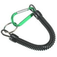 thumbnail image 3 of kurtrusly 2pcs Carabiner Anti -Lost Rope sub -Plier Control Fish Buckle Rope Strong Pull Lanyard 6 Color green 1Set, 3 of 6