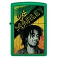 thumbnail image 2 of Zippo Bob Marley Grass Green Design Grass Green Matte Pocket Lighter, 2 of 8