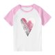 thumbnail image 3 of Blusas y camisas de manga corta con cuello redondo para niños y niñas, blusa de manga corta con estampado de cuello redondo, 3 of 7