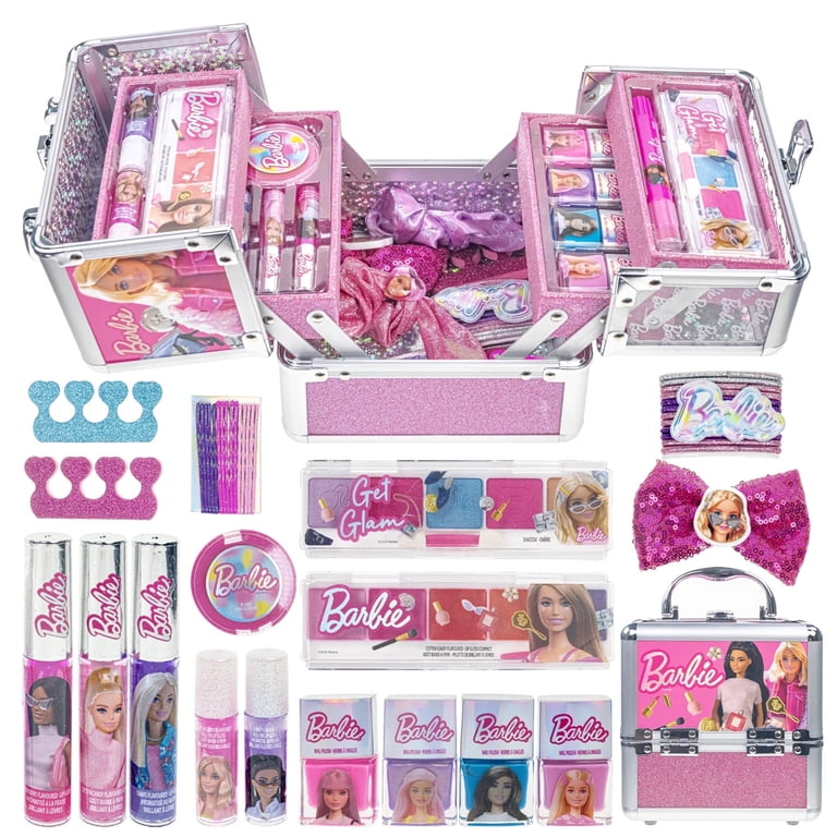 Barbie Beauty Deluxe Train Case, Make Up for Girls, Ages 3+, by