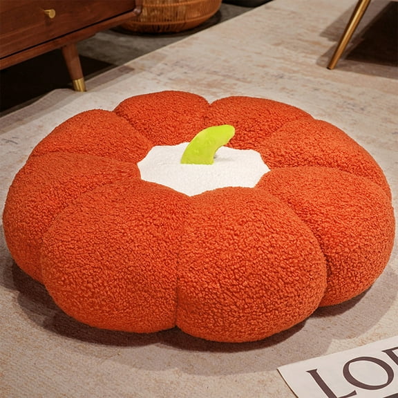 Wadada 1 Pcs Pumpkin Throw Pillow Fall Thanksgiving Cushion 15.7 x 15.7 Inch 3D Pumpkin Throw Pillow Pumpkin Sofa Throw Pillow Cushion Home Decoration for Car Bedroom Sofa Couch (Red)
