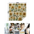 thumbnail image 5 of Farmhouse Sunflower Cloth Napkins Washable Set of 4, Retro Summer Botanical Reusable Dinner Table Napkins Cloth Bulk for Weddings Kitchen Restaurants Hotel Events Parties 20 x 20 Inch, 5 of 9