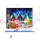 thumbnail image 4 of Illuminated Musical Holiday Card Light And Music Christmas Greeting Card For Adult Kid Christmas Birthday Festival, 4 of 5