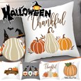 thumbnail image 3 of Dengmore Halloween Decoration Hemp Simulation Applique Pillowcase Living Room Sofa Party, 3 of 5