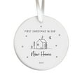 thumbnail image 5 of Jangslng Pendant First Christmas in Our Home Double-sided Print Round Heart Shape Smooth Hanging Blessings Decorative Housewarming Gift Window Decoration Pendant, 5 of 8